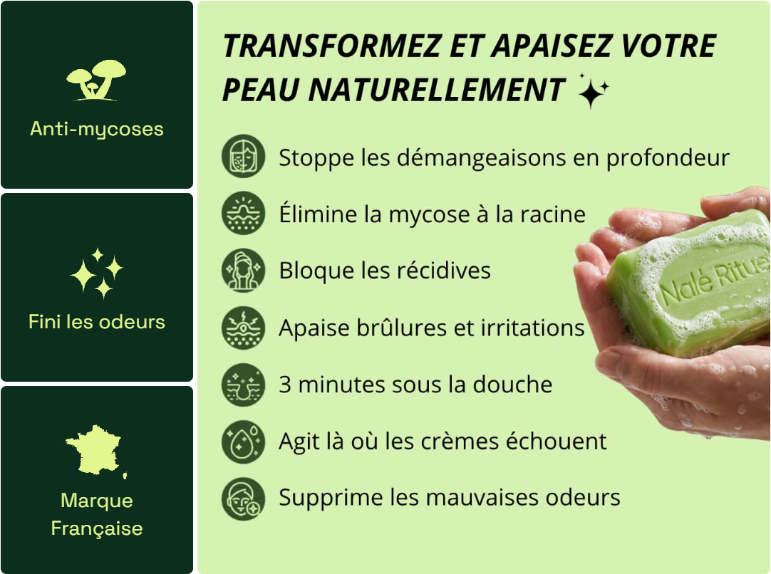 Savon Purifiant Antifongique – Soin Naturel Anti-Mycoses